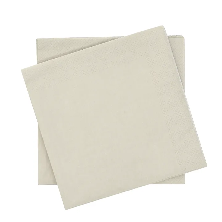 Plain paper napkin - Beige, 20-pack, 40x40 cm - Scandi Essentials