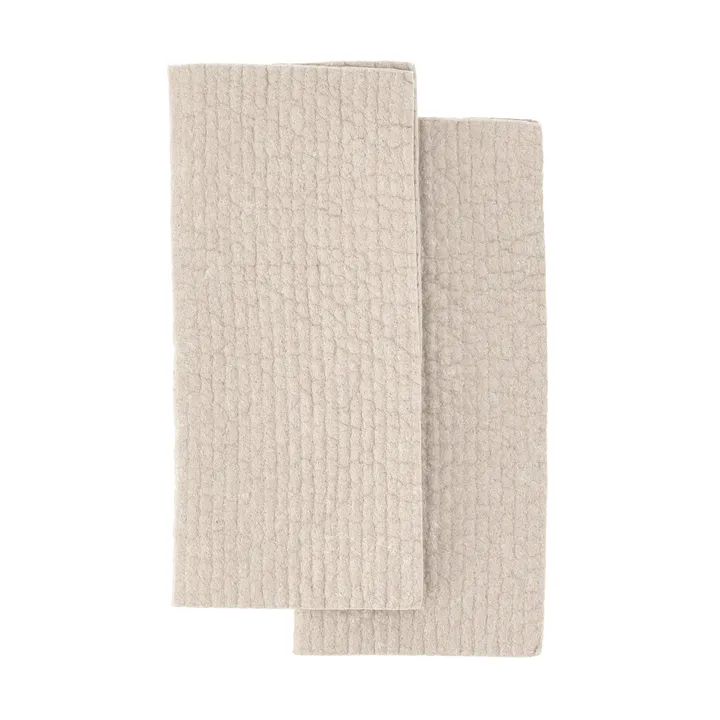 Rinse dishcloth - Beige, 2-pack - Scandi Essentials