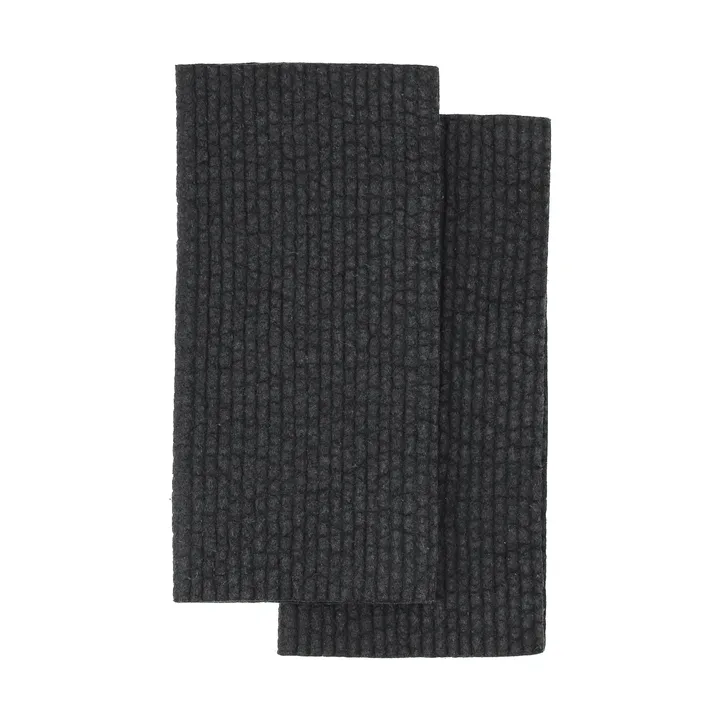 Rinse dishcloth - Black, 2-pack - Scandi Essentials