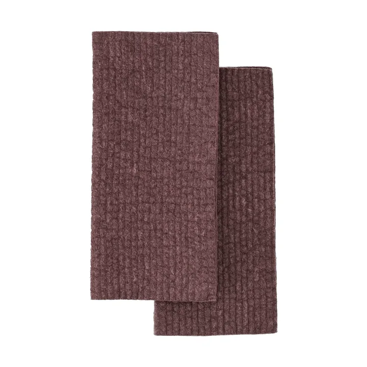 Rinse dishcloth - Burgundy, 2-pack - Scandi Essentials
