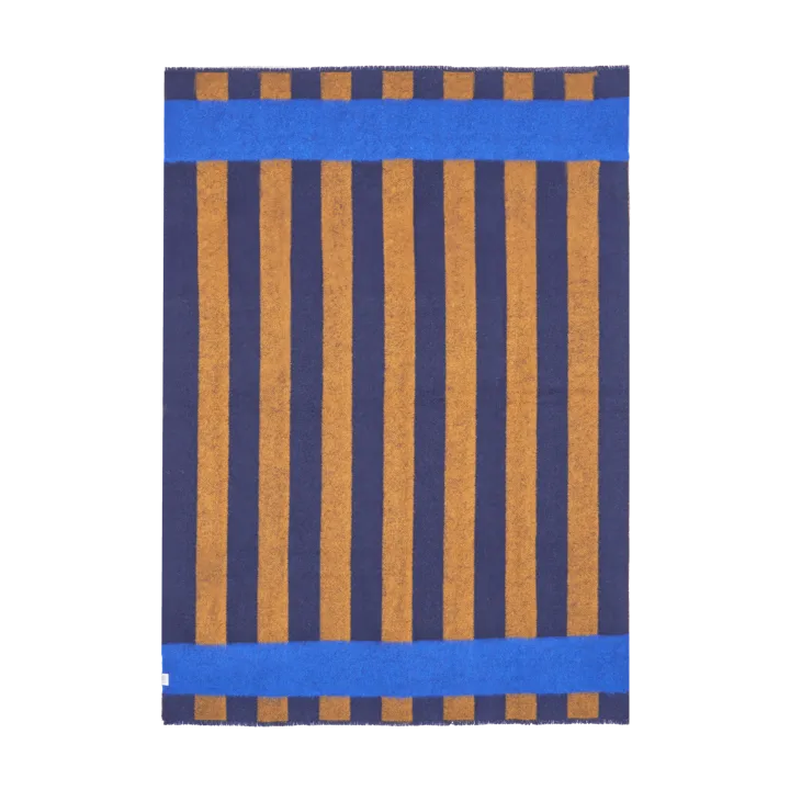 Aisles wool blanket 130x180 cm - Blue - Scandi Living