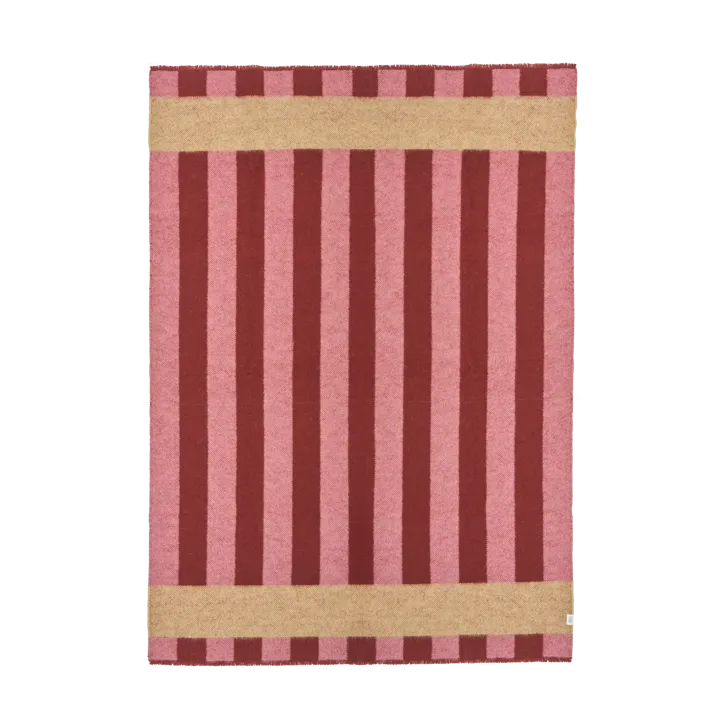 Aisles wool blanket 130x180 cm - Red - Scandi Living