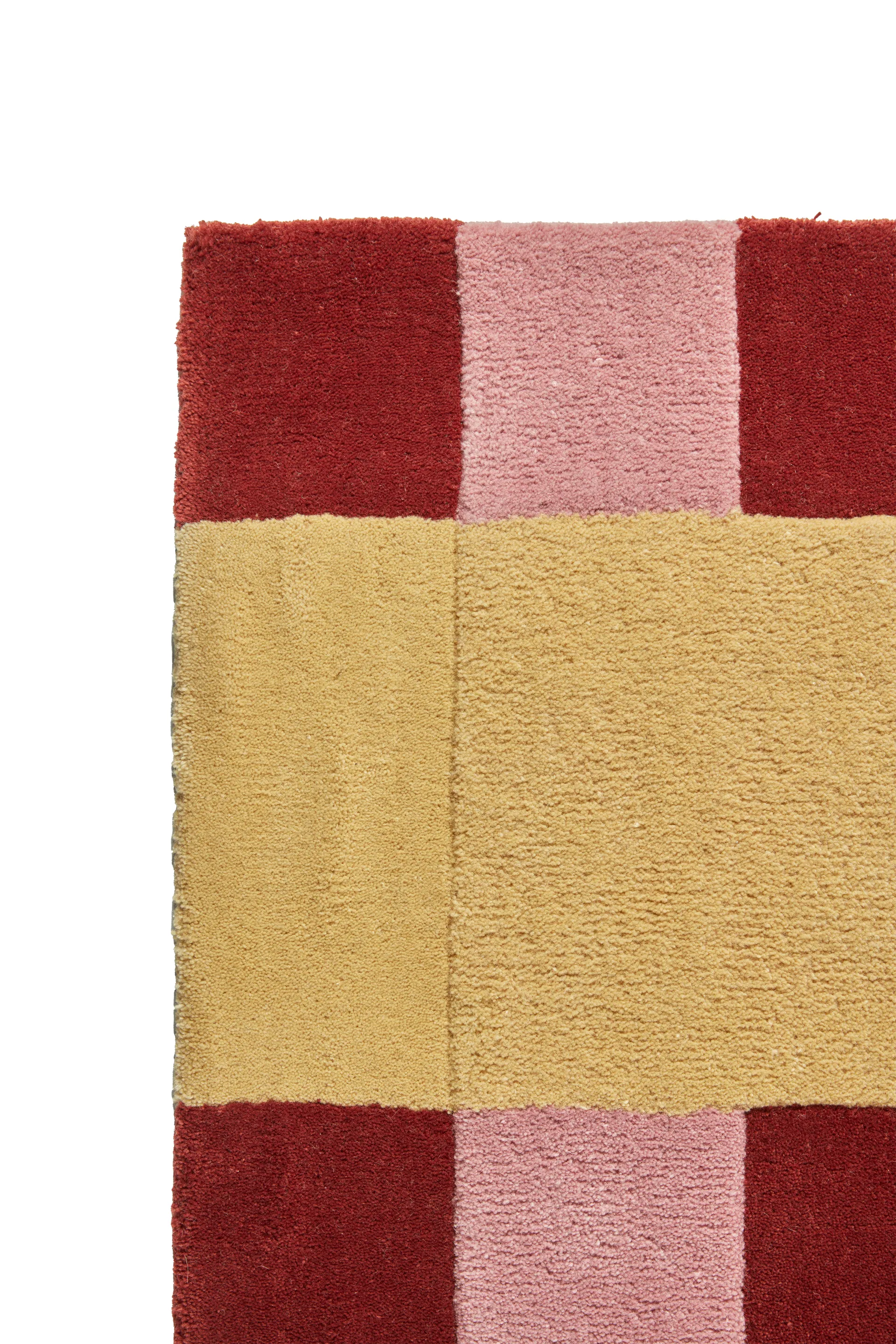 Aisles wool carpet, Red, 170x240 cm Scandi Living
