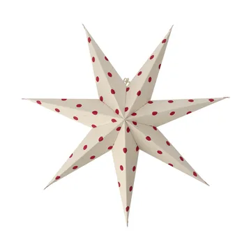 Bare advent star white-red dots - 60 cm - Scandi Living