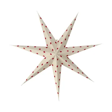Bare advent star white-red dots - 80 cm - Scandi Living