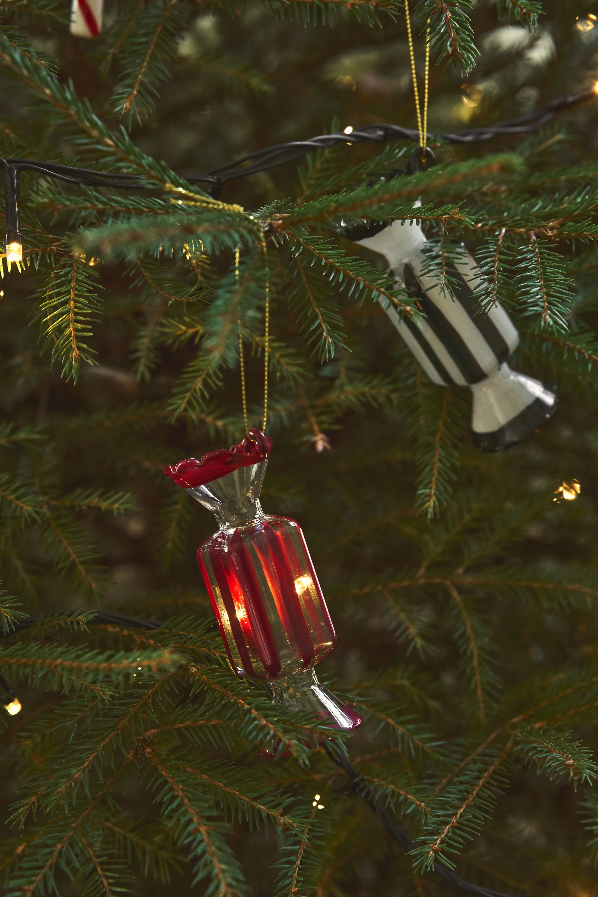 Bonbons Christmas tree bauble 6-pack, Red Scandi Living