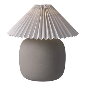 Boulder table lamp 29 cm grey-pleated white - Scandi Living