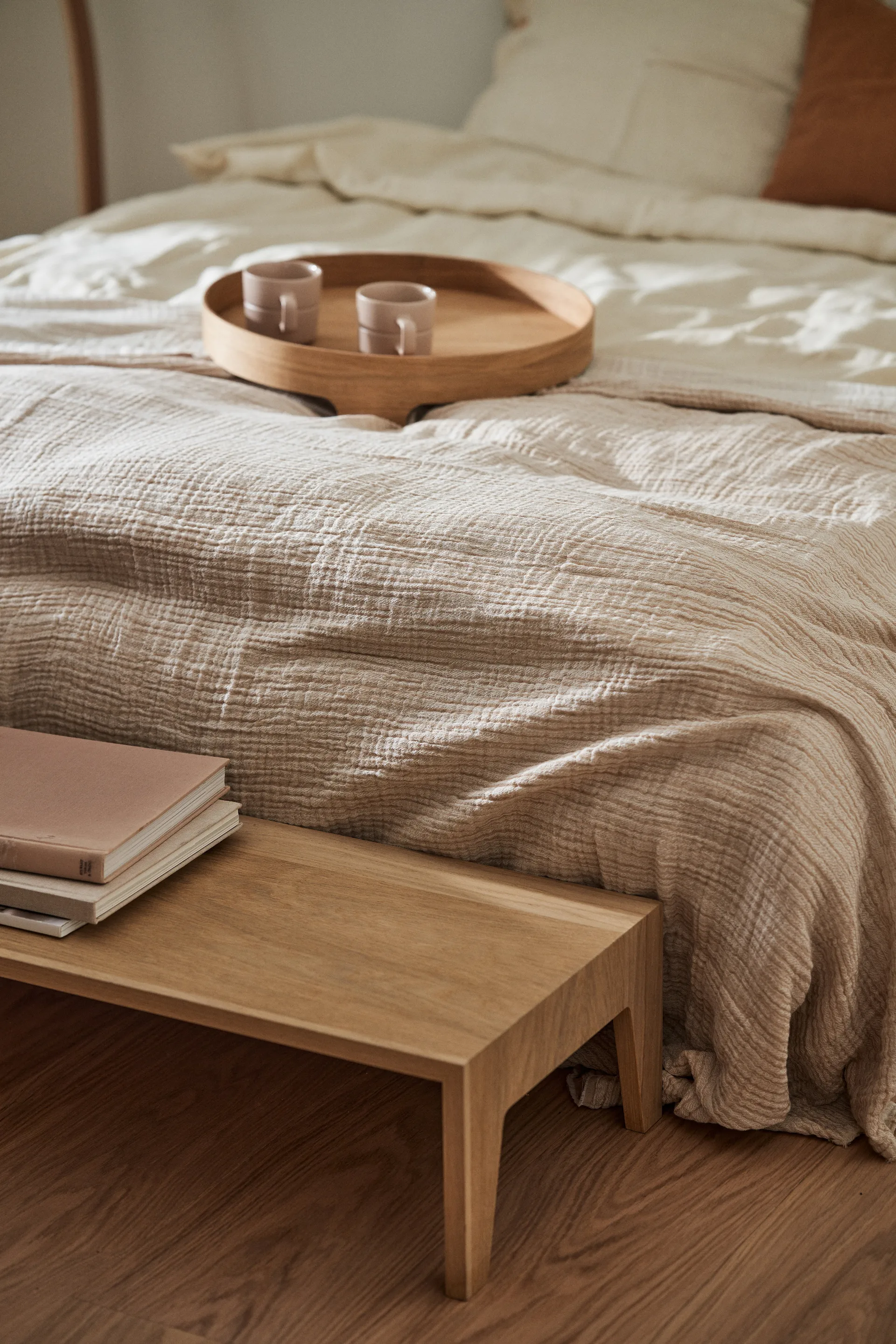 Breeze throw 260x260cm, Beige Scandi Living