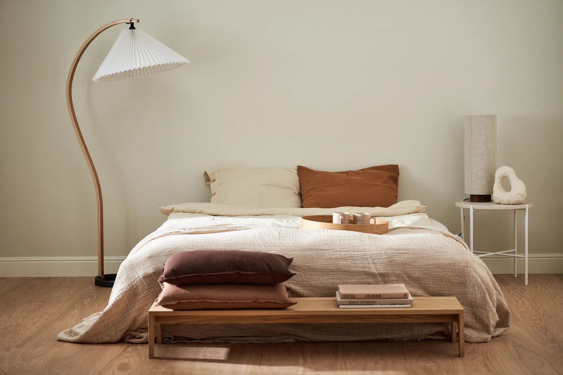 Breeze throw 260x260cm, Beige Scandi Living