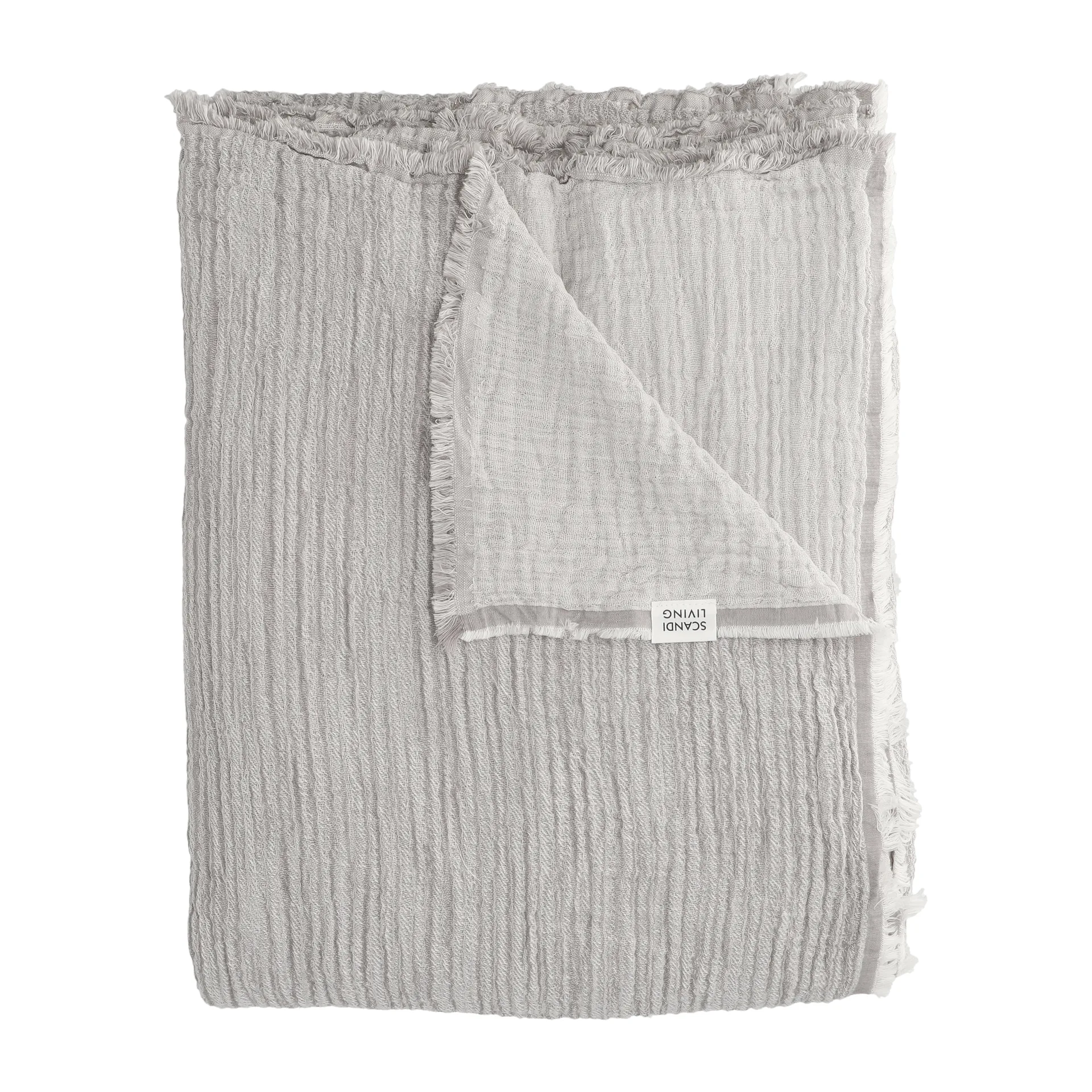 Breeze throw 260x260cm, Grey Scandi Living