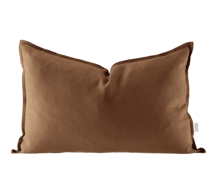 Calm pillow case linen 40x60 cm - Almond Brown - Scandi Living