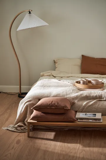 Calm pillow case linen 40x60 cm - Almond Brown - Scandi Living