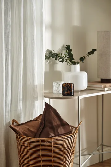 Calm pillow case linen 40x60 cm - Chocolate Brown - Scandi Living