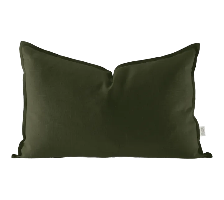 Calm pillow case linen 40x60 cm - Forest Green - Scandi Living
