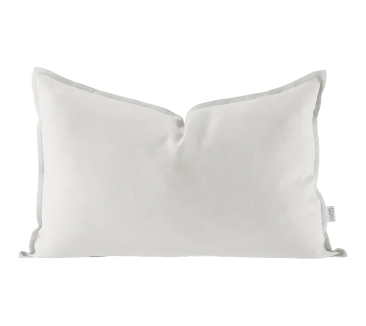Calm pillow case linen 40x60 cm - White - Scandi Living