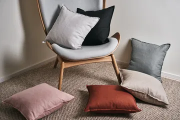 Calm pillow case linen 50x50 cm - Carbon - Scandi Living