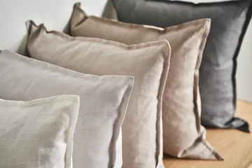 Calm pillow case linen 50x50 cm - Icy Grey - Scandi Living