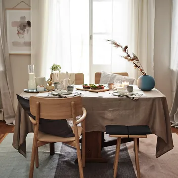 Clean linen table cloth 145x350 cm  - Sand  - Scandi Living