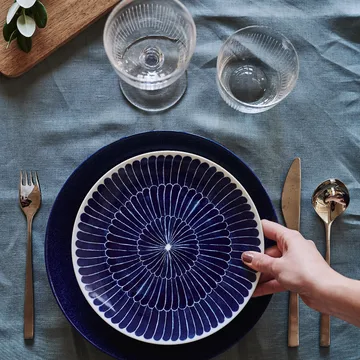 Clean linen table cloth 145x350 cm  - Smokey Blue - Scandi Living