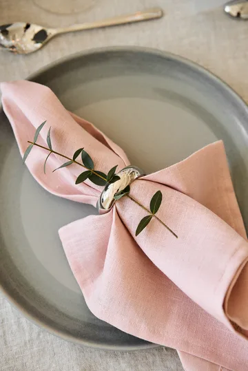 Clean serviettes 45 x 45 cm 4-pack - dusty rose - Scandi Living