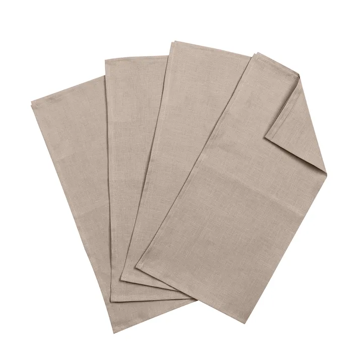 Clean serviettes 45 x 45 cm 4-pack - sand - Scandi Living