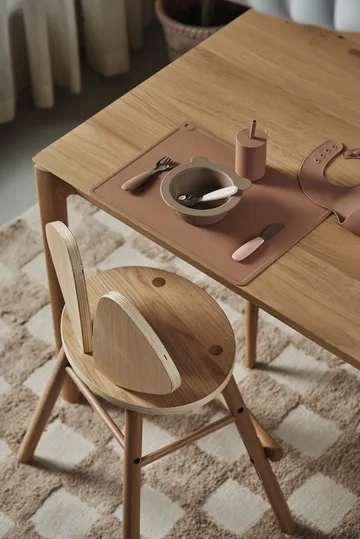 Dine cutlery set silicone 3 pieces - Blusher - Scandi Living