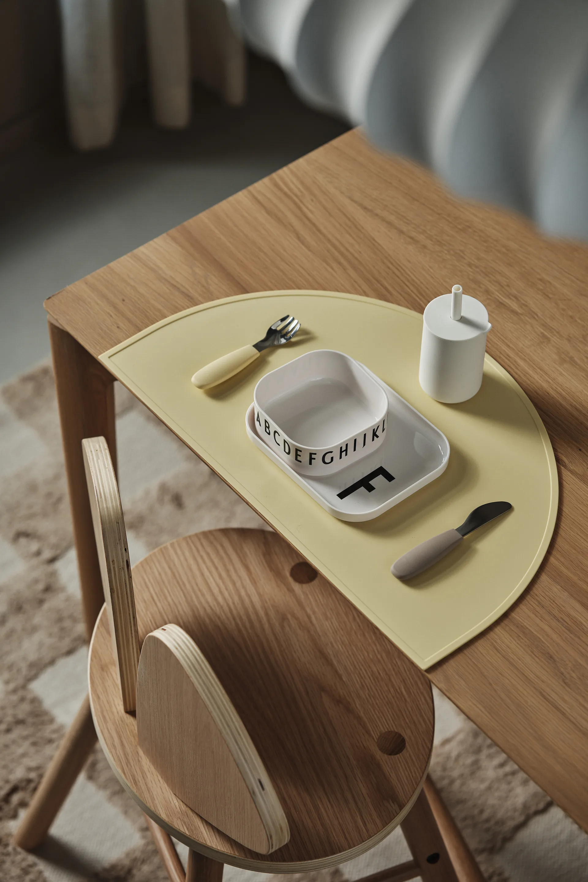 Dine cutlery set silicone 3 pieces, Taupe Scandi Living