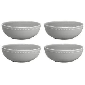 Dots breakfast bowl 60 cl 4-pack - Grey - Scandi Living