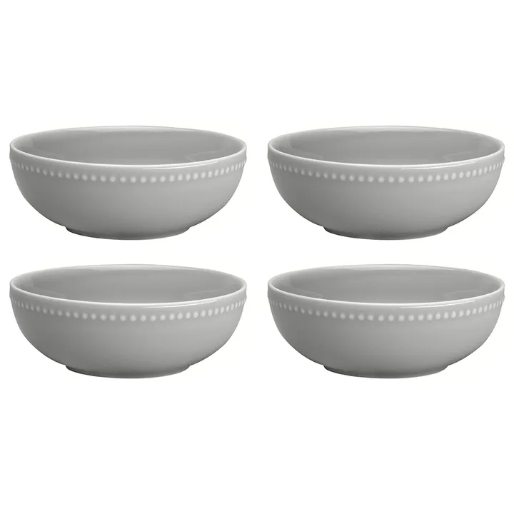 Dots breakfast bowl 60 cl 4-pack - Grey - Scandi Living