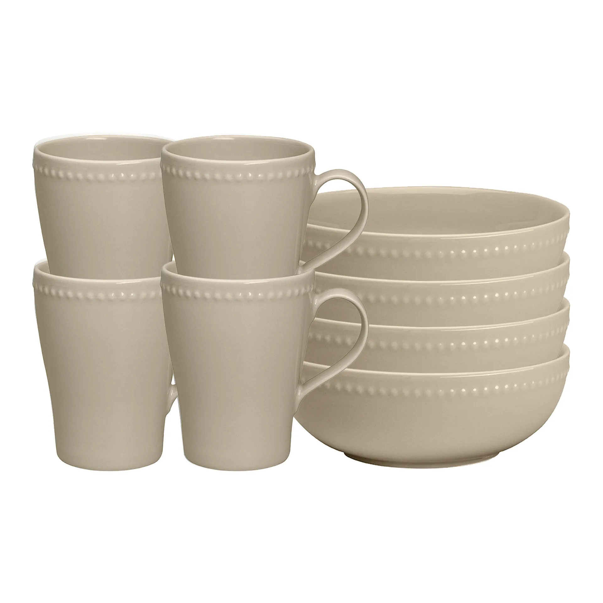 Dots breakfast set, beige,  Scandi Living
