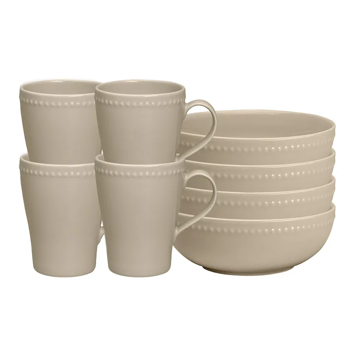Dots breakfast set, beige - Scandi Living