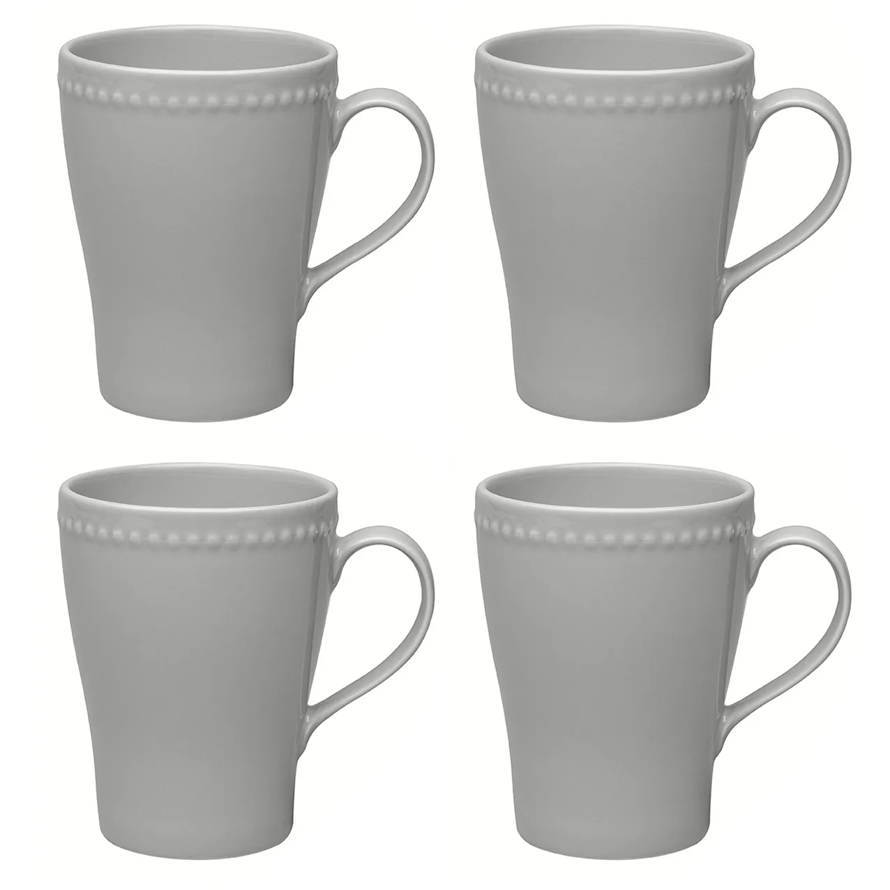 Dots mug 35 cl 4-pack, Grey Scandi Living