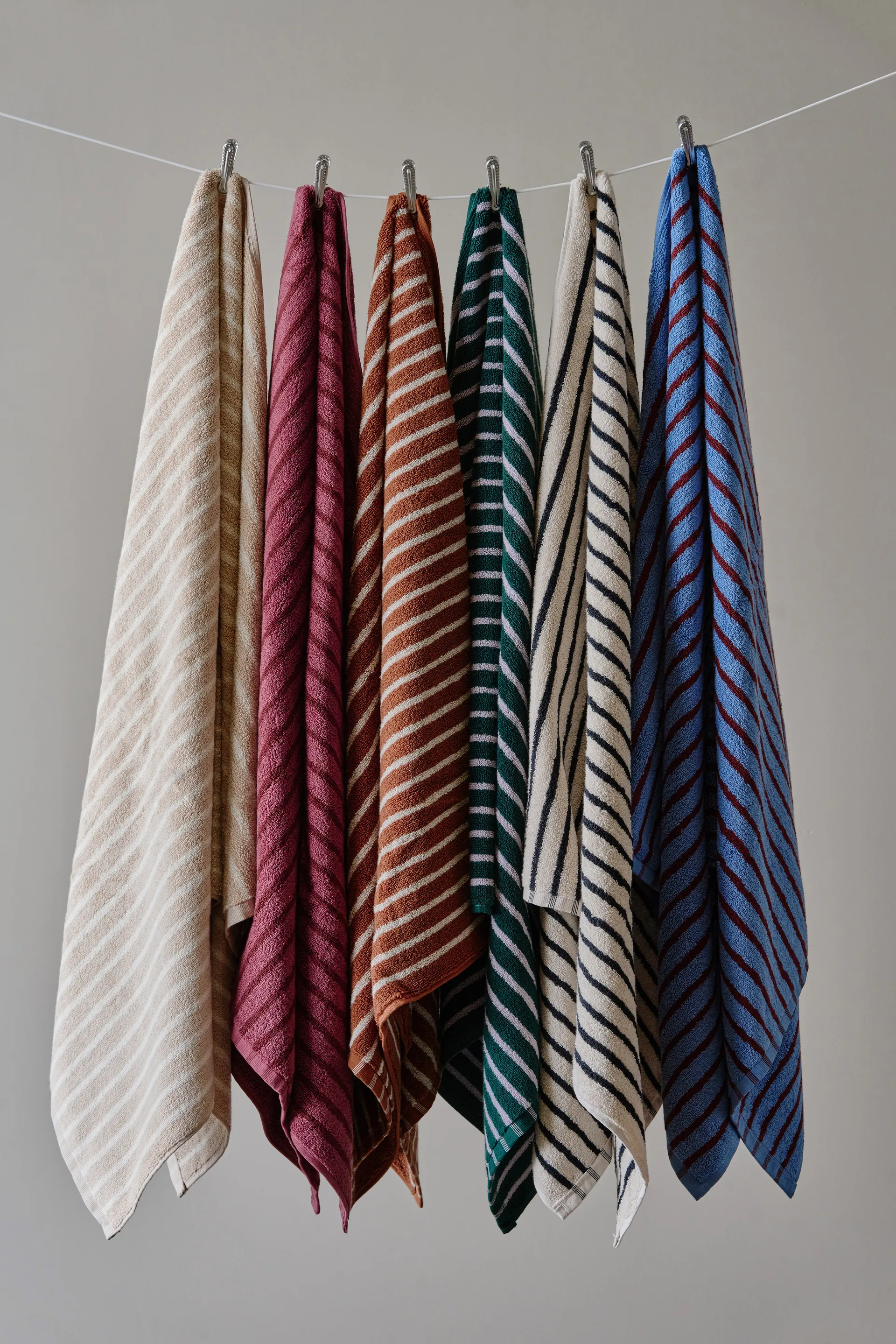 Drift bath towel 100x150 cm, Beige-white Scandi Living