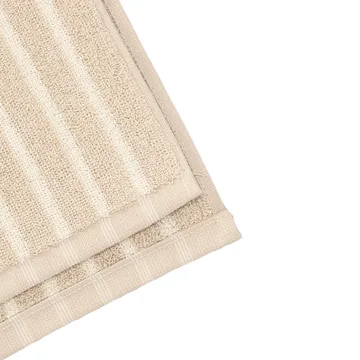 Drift bath towel 70x140 cm - Beige-white - Scandi Living