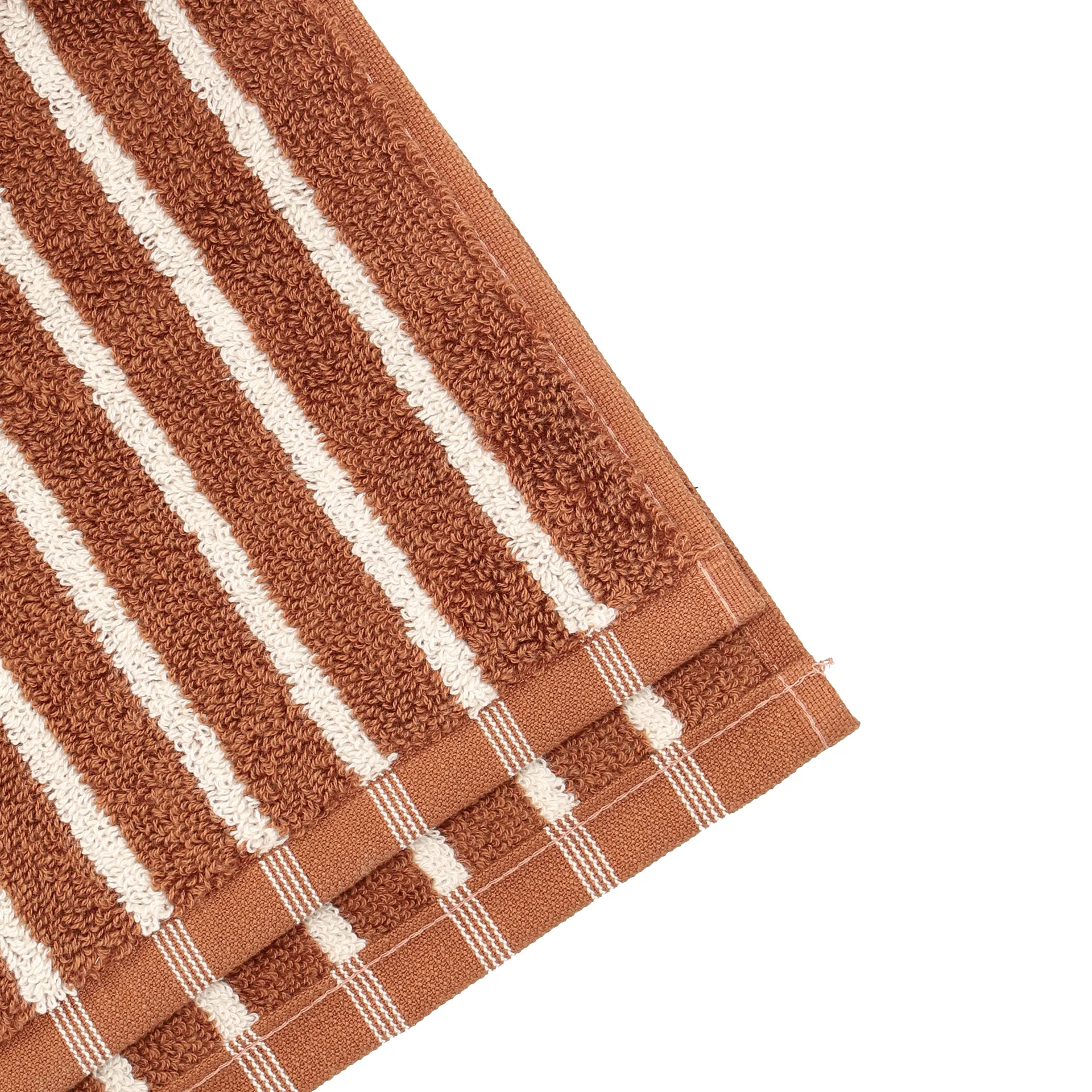 Drift bath towel 70x140 cm, Brown-white Scandi Living