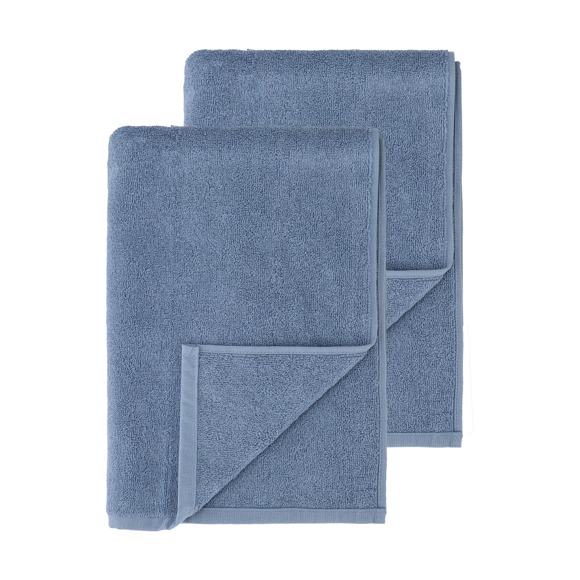 Drift bath towels 100x150 cm 2-pack - Blue,  Scandi Living