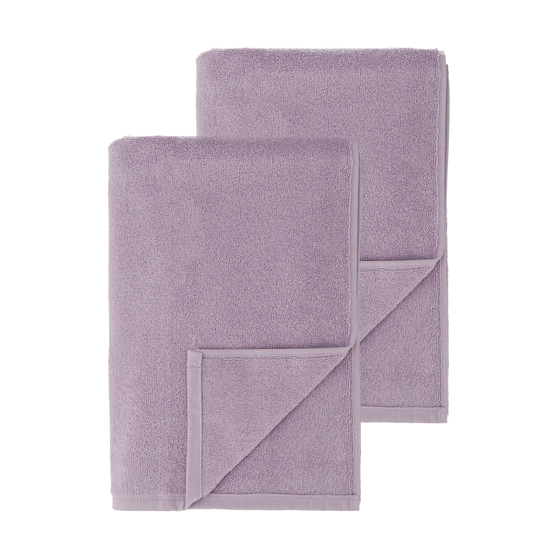Drift bath towels 100x150 cm 2-pack - Purple,  Scandi Living