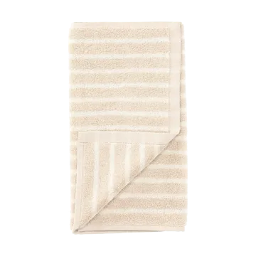 Drift towel 30x50 cm - Beige-white - Scandi Living