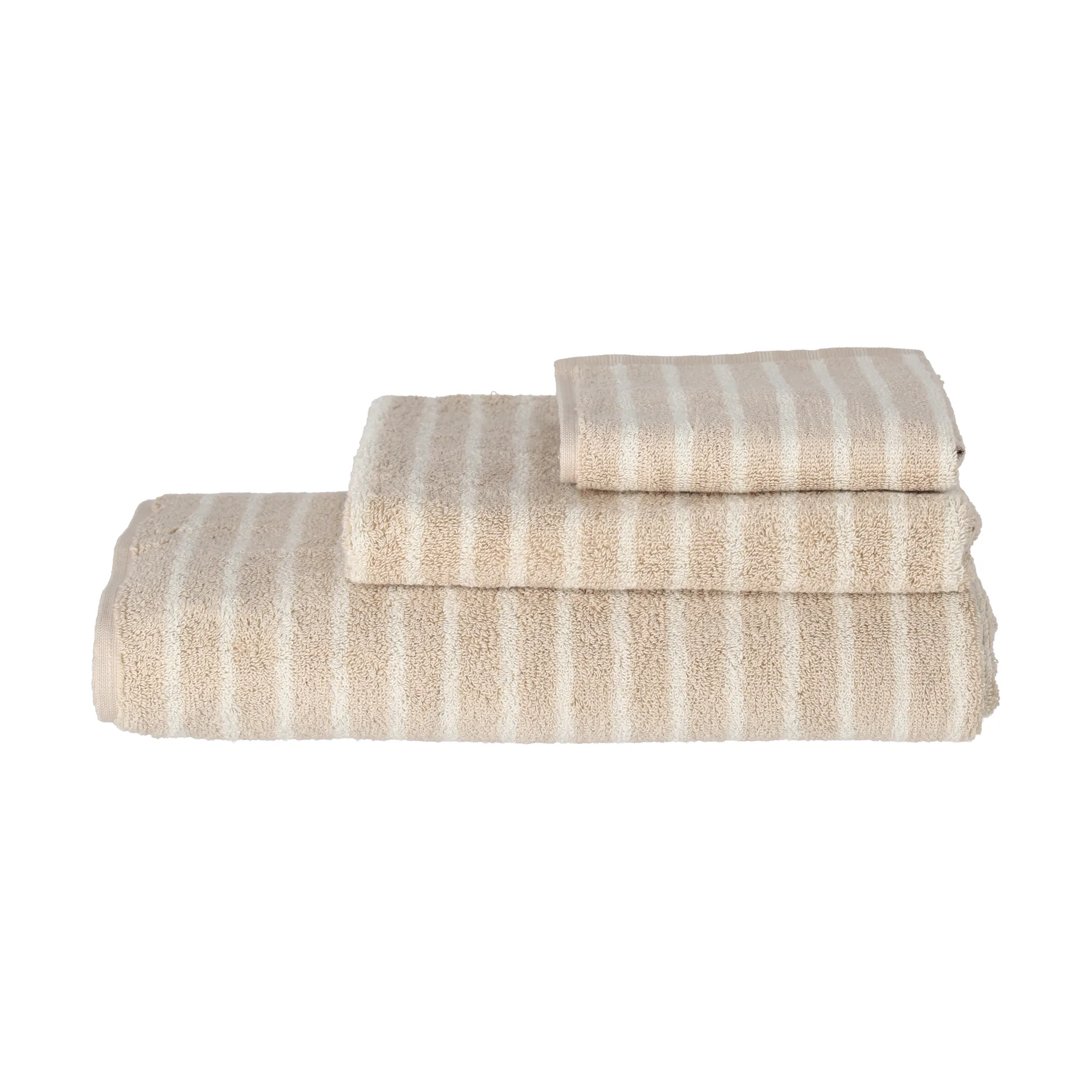 Drift towel 30x50 cm, Beige-white Scandi Living