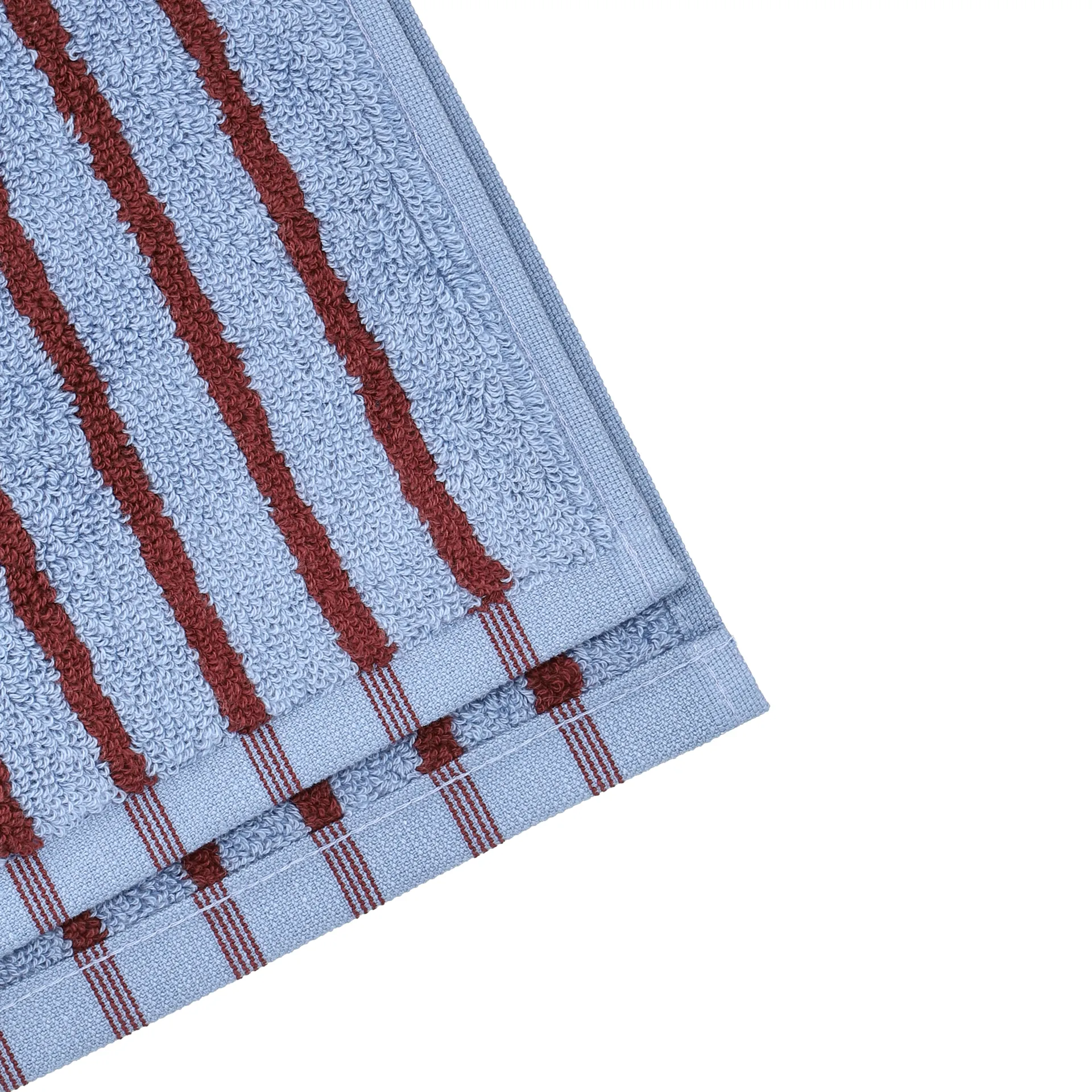 Drift towel 30x50 cm, Blue-red Scandi Living