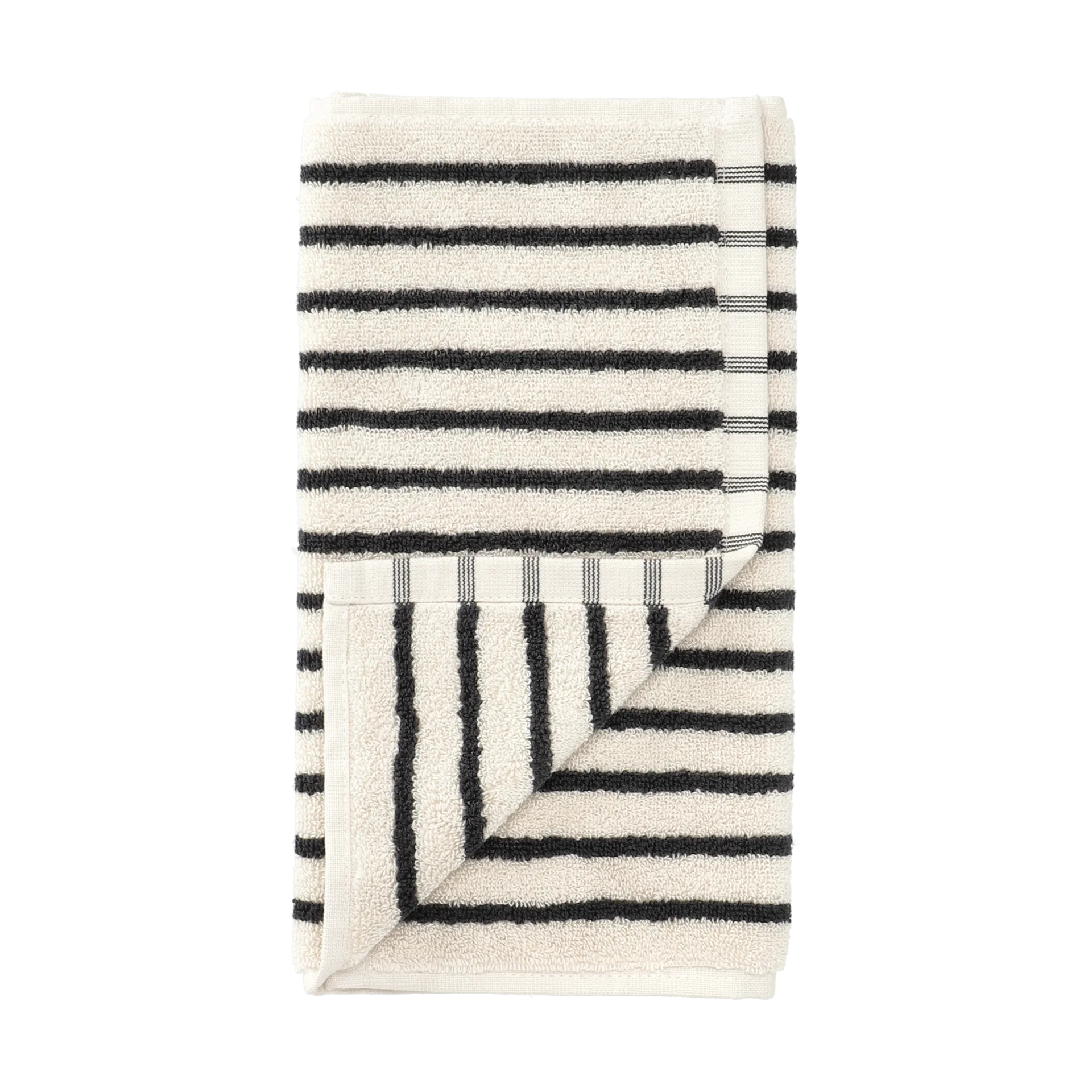Drift towel 30x50 cm, White-black Scandi Living