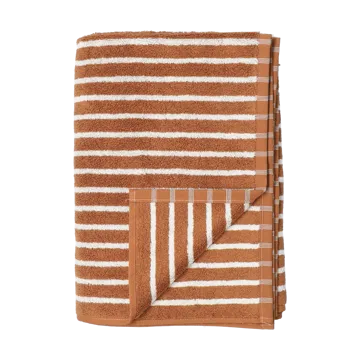 Drift towel 50x70 cm - Brown-white - Scandi Living