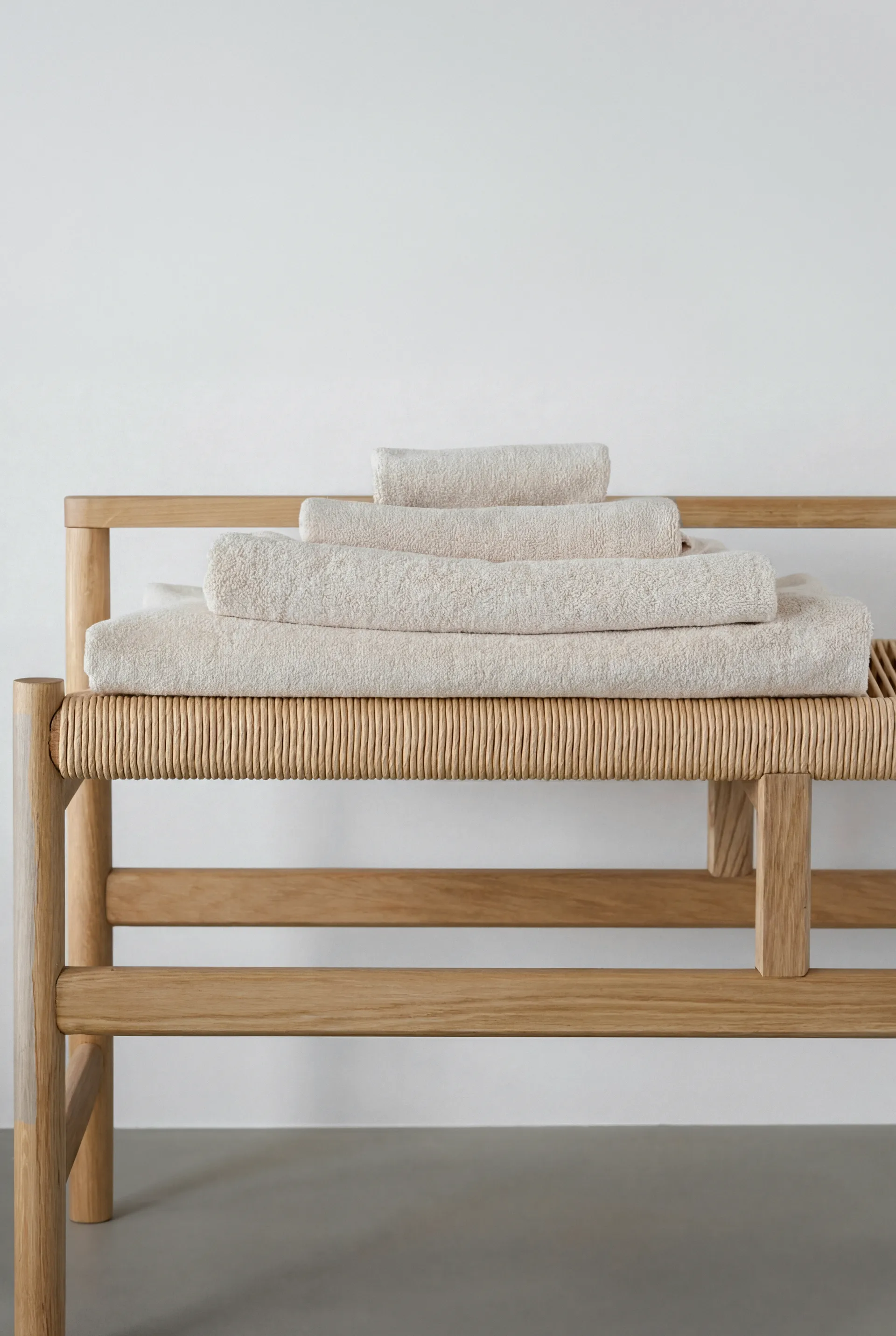 Drift towel 50x70 cm, White Scandi Living