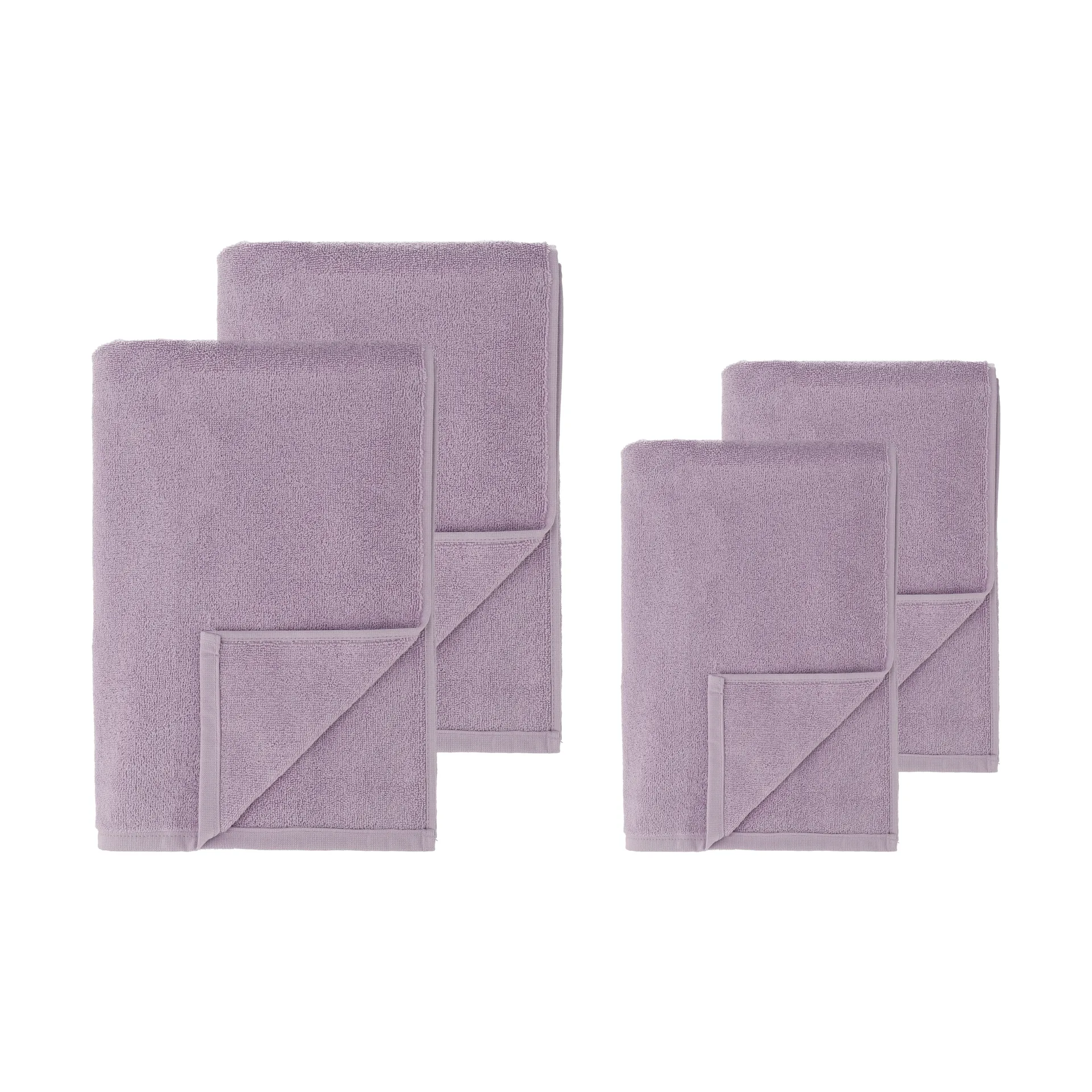 Drift towel set 4 pieces - Purple,  Scandi Living