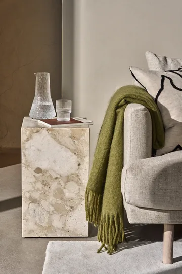 Dune mohair throw 130x170 cm - Olive - Scandi Living