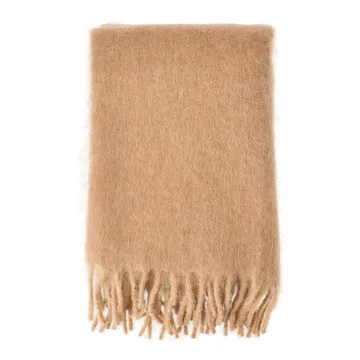 Dune mohair throw 130x170 cm - Wheat - Scandi Living