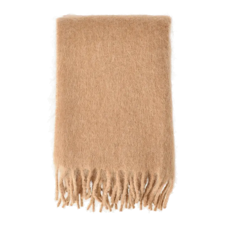 Dune mohair throw 130x170 cm - Wheat - Scandi Living