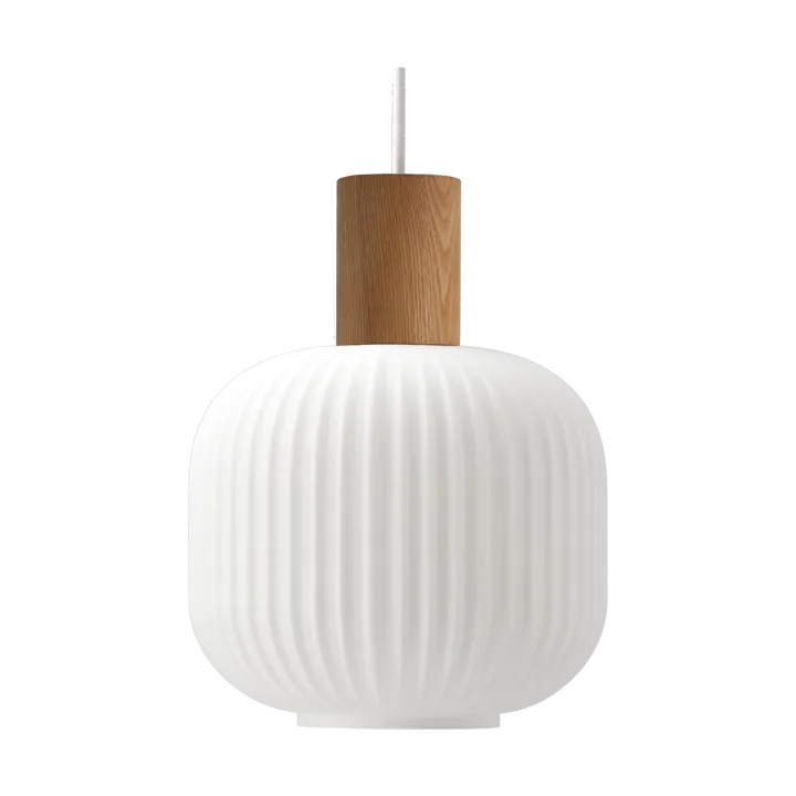 Fair pendant lamp Ø20cm - Frosted glass-ash - Scandi Living