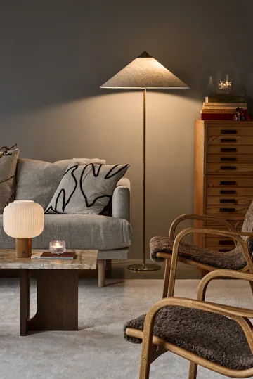 Fair portable table lamp - Frosted glass-ash - Scandi Living