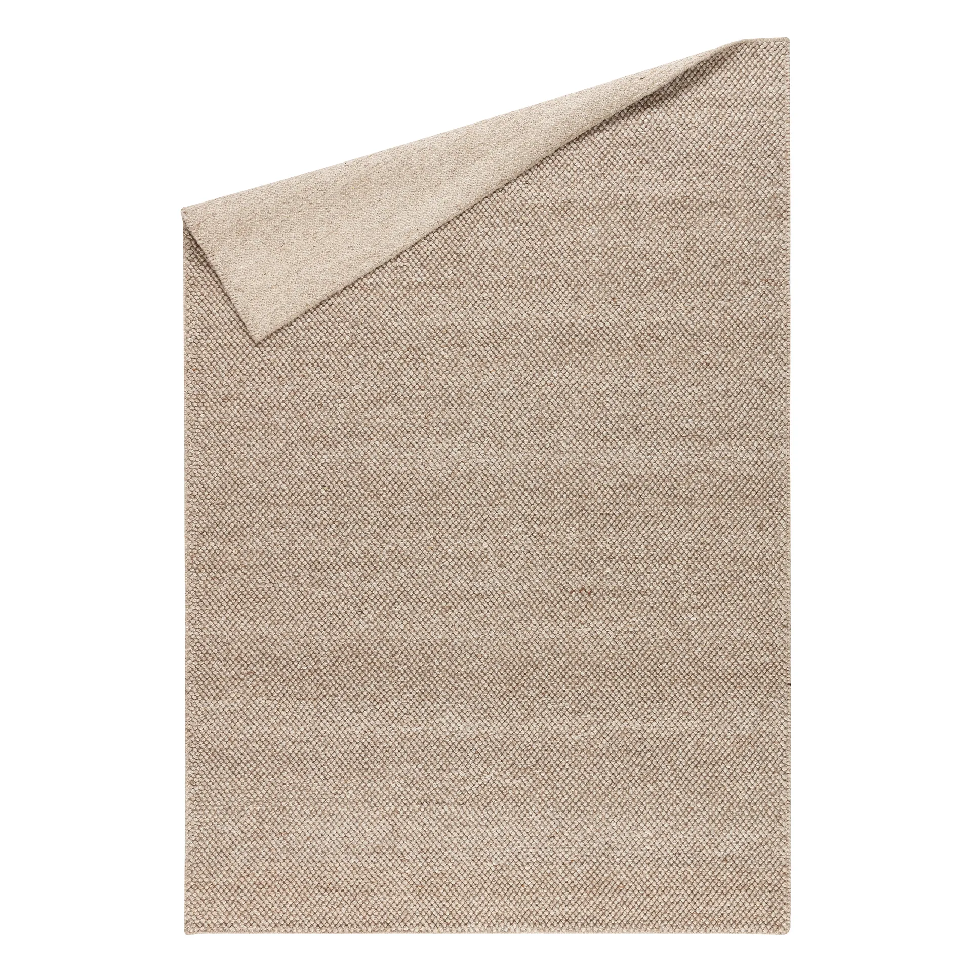 Flock wool carpet beige, 200x300 cm Scandi Living